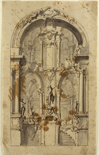Arched Doorway with Stairs