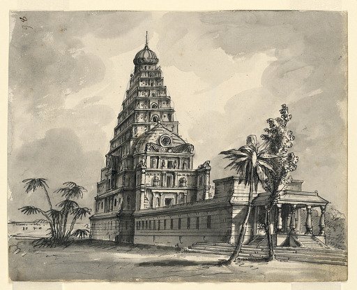 Stage Design, View of Indian Temple