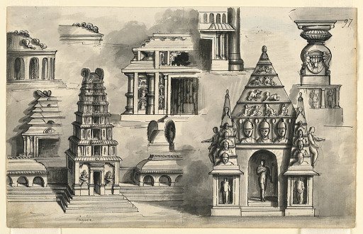 Stage Design, Details of Indian Temples