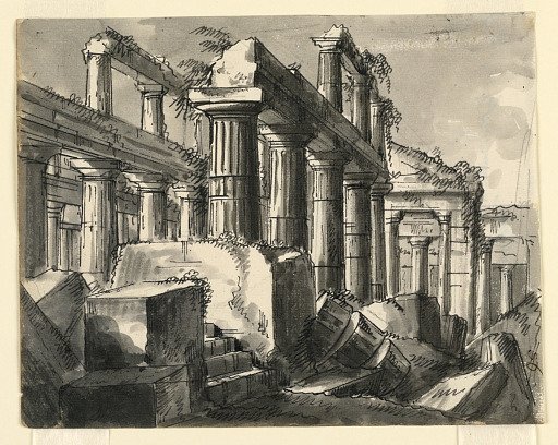 Stage Design, Ruins of Temple