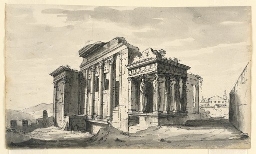 Stage Design, The Erectheion on the Acropolis, Athens, Greece