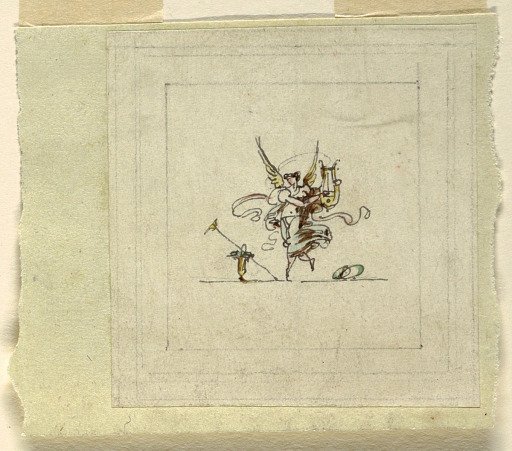 Dancing Fame with Lyre, Sala di Recezione, Palazzo Quirinale, Rome