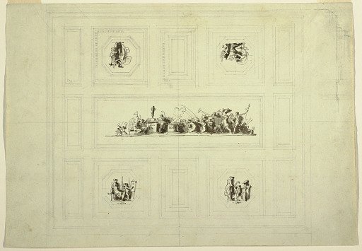 Ceiling of Cabinet dedicated to Peace, Palazzo Quirinale, Rome