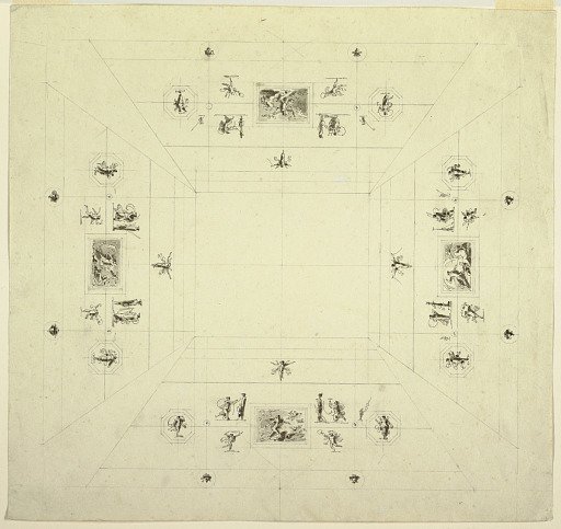 Ceiling of a Small Cabinet, Palazzo Quirinale, Rome