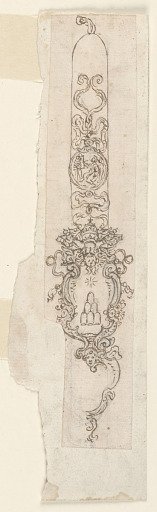Design for the Decoration of a Candle with Bracket