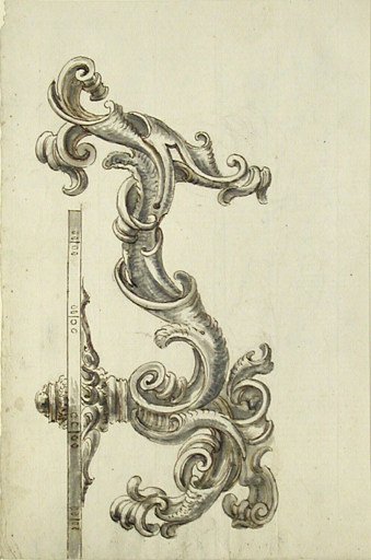Design for a carving frame for a back panel of a coach