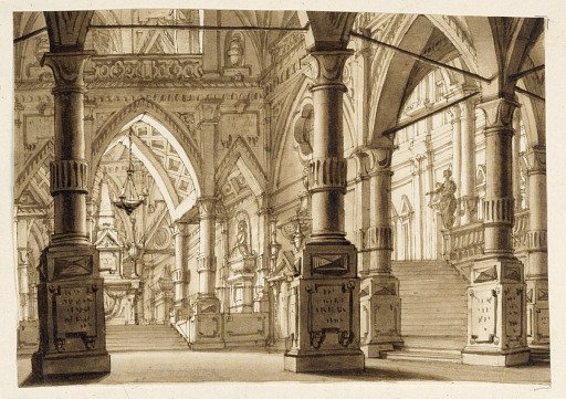 Stage Design, Interior of Gothic Church