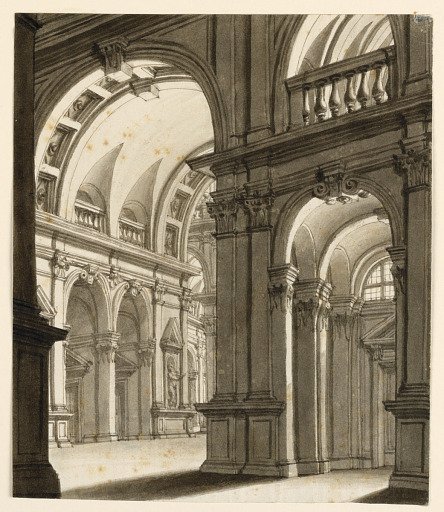 Stage Design, Interior of Renaissance Building
