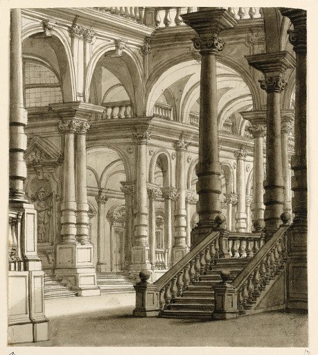 Stage Design, Portico with Staircase