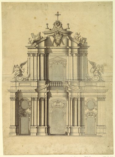 Facade with the Arms of Pope Benedict XIII, Santa Maria Sopra Minerva, Rome, Italy