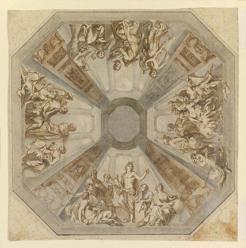Study for "The Triumph of Apollo" for the Ceiling of the Sala delle Muse, Museo Pio-Clementino, Vatican