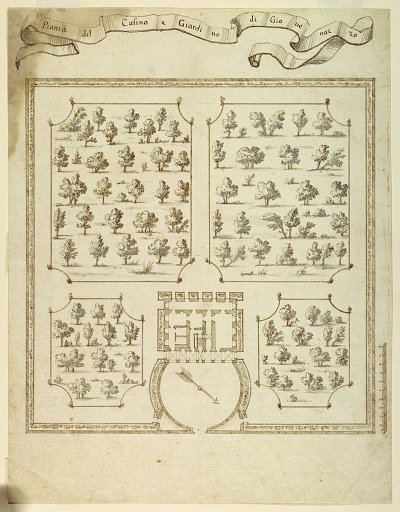 Plan of the Casino and Gardens of Giovenazzo