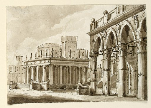 Stage Design, Square with Public Building