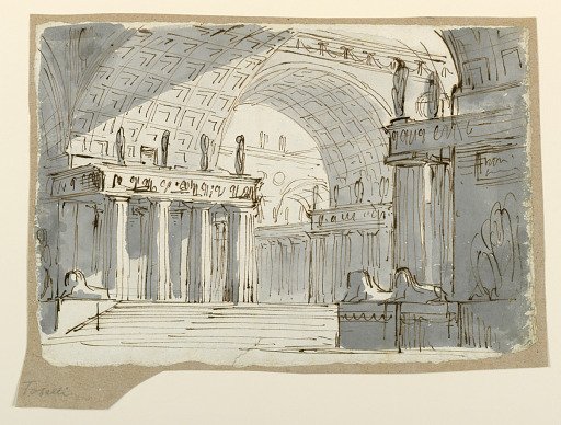 Stage Design, Vaulted Classical Building