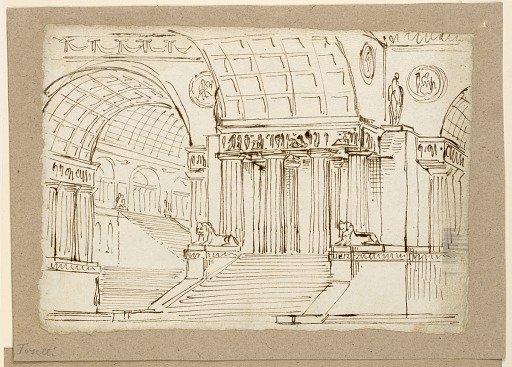 Stage Design, Antique Building wiht Vaults