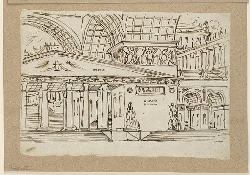 Stage Design, Group of Antique Buildings