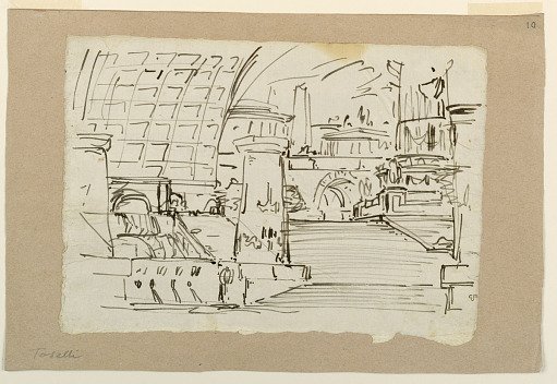Stage Design, Group of Antique Buildings