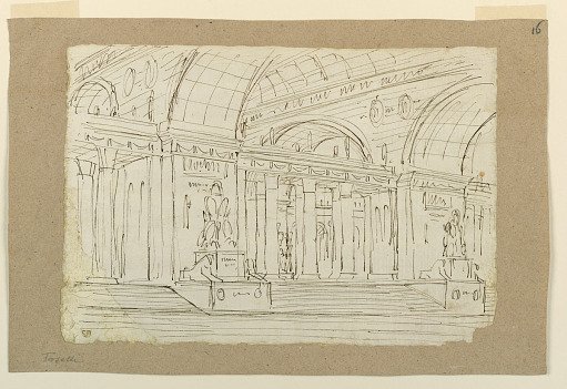Stage Design, Entrance to Antique Hall