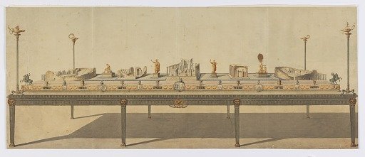 Surtout de Table (Centerpiece) with the Temple of Isis in Pompeii