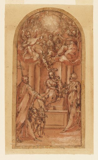 Madonna enthroned with saints