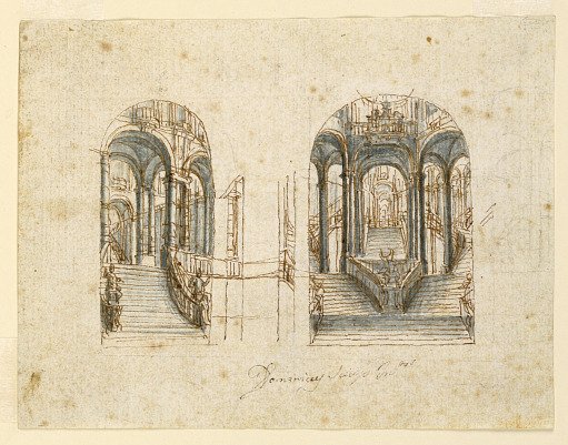 Stage Design: Two Palace Staircases