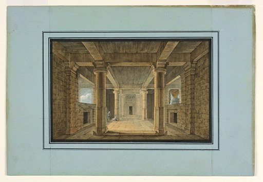 Stage Design, Entrance to an Oriental Temple