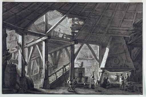Stage Design, Ruined Farm Building Interior