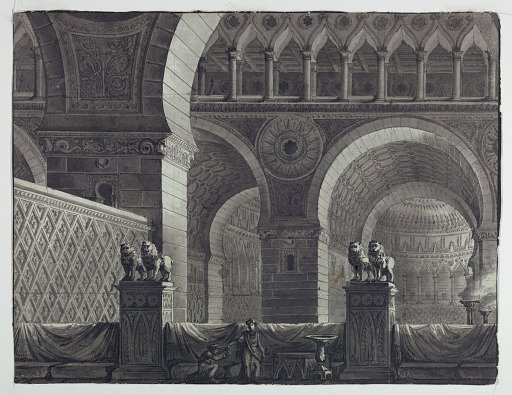 Stage Design, Interior of Oriental Building