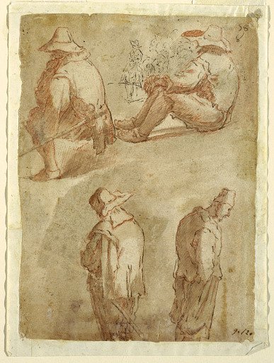 Figural Studies of Five Men