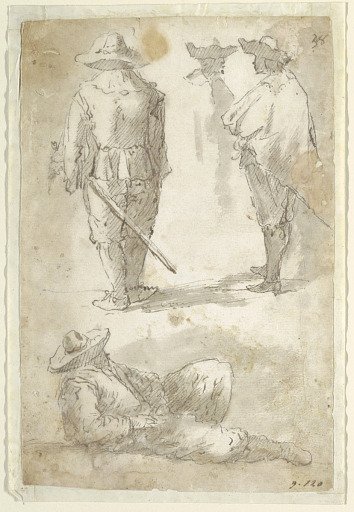 Figural Studies of Soldiers