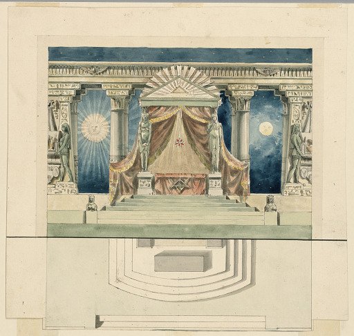 Stage Design, Altar in Egyptian Temple