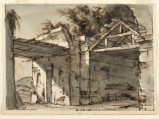 Stage Design, Ruins in Landscape