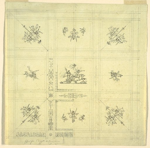Ceiling Decoration, Victory in a Chariot, Palazzo Quirinale, Rome
