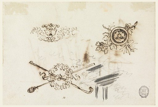 Studies of Masts and Ornaments