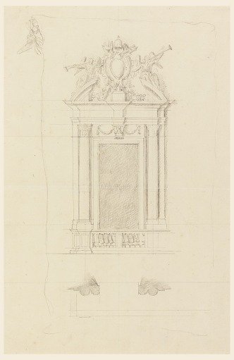 Design for a Doorcase for the Center of a Façade in the Main Floor