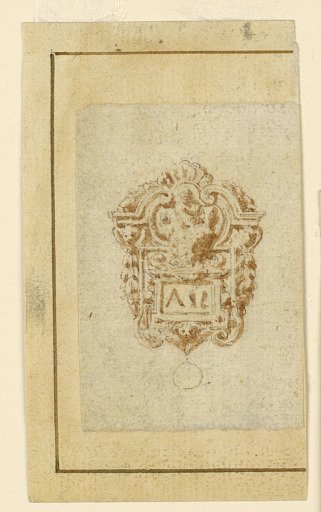 Design for brooch with insized letters