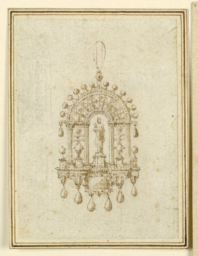 Design for pendant with drop-like diamonds