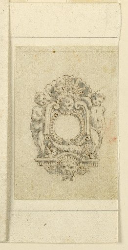 Design for brooch with children