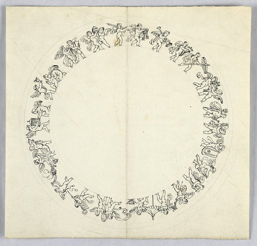 Design for a Putto Frieze of a Plate