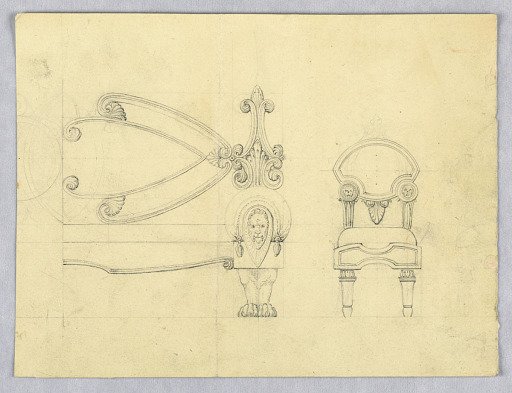 Elevation of a Sofa and Chair
