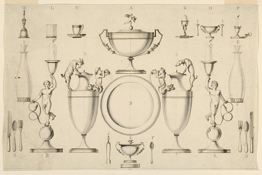 Design for a Set of Silver Tableware