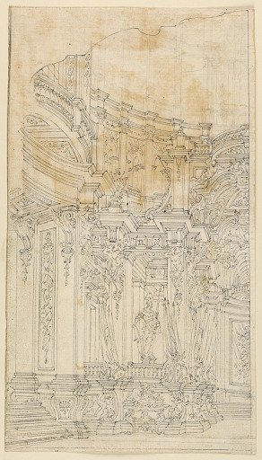 Stage Design: Palace Architecture with Trophies