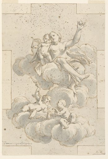 Design for a Ceiling Painting, Venus, Cupid, and Putti