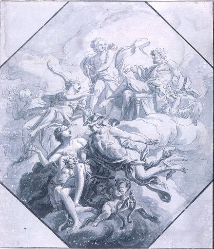 Design for a Ceiling Painting on Theme of Olympus
