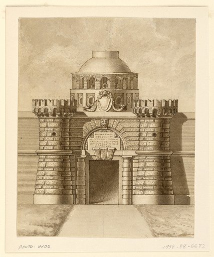 Gate with Papal Arms