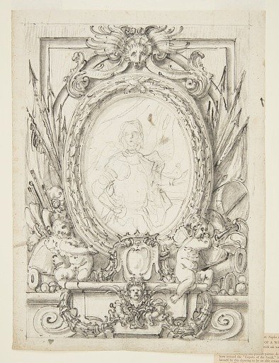 Design for a Panel with Portrait of a Nobleman