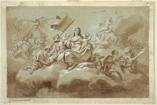 The Virgin and Child Surrounded by Saints
