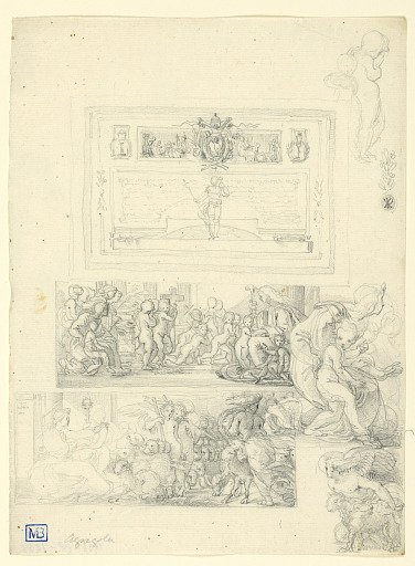 Design for a Printed Certifiate of a Religious Ceremony for Children