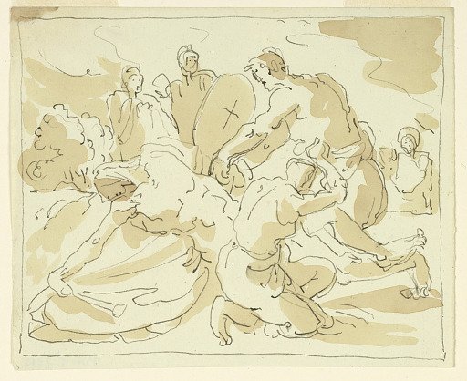 Figures Mourning Over the Dead Christ
