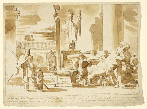 Scene in a Temple Dedicated to Athena